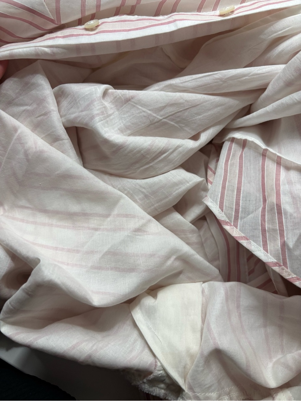 Lauren Ralph Lauren White and Pink Striped Midi Dress - Picture 6 of 7